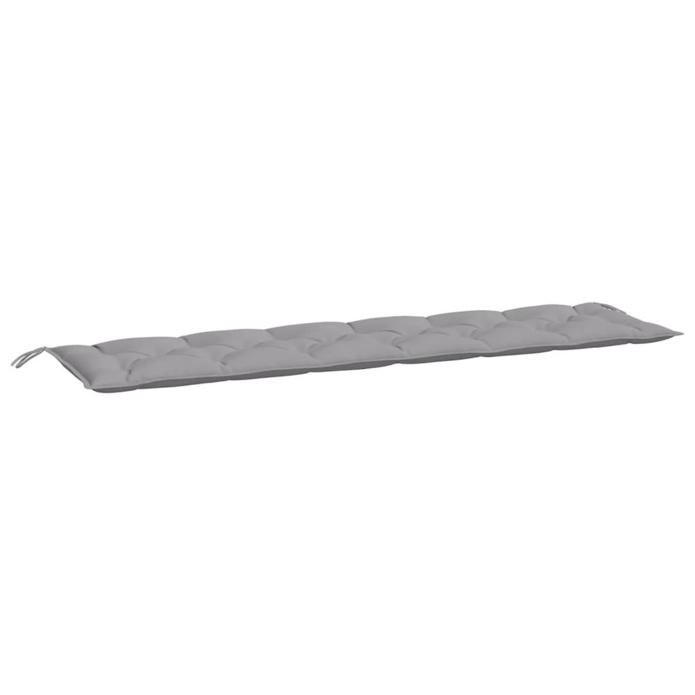 Garden Bench Cushion Gray Oxford fabric (100% polyester). Picture 2