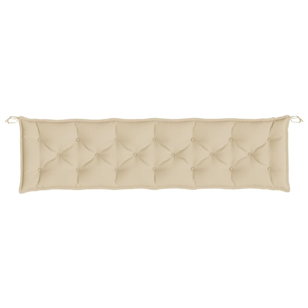 Garden Bench Cushion Beige Oxford fabric (100% polyester). Picture 4