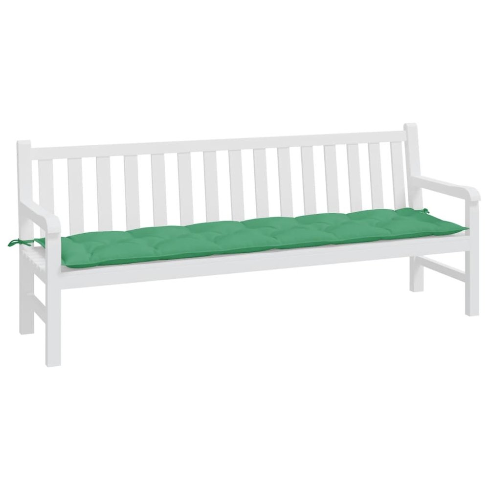 Garden Bench Cushion Green Oxford fabric 78.7" x 19.7" x 2.8. Picture 3