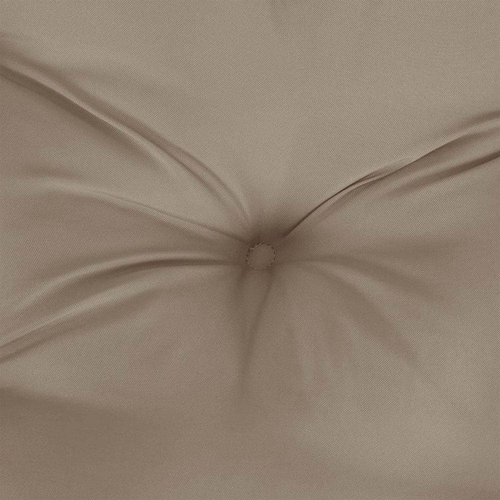 Garden Bench Cushion Taupe Oxford fabric with hollow fiber filling. Picture 5