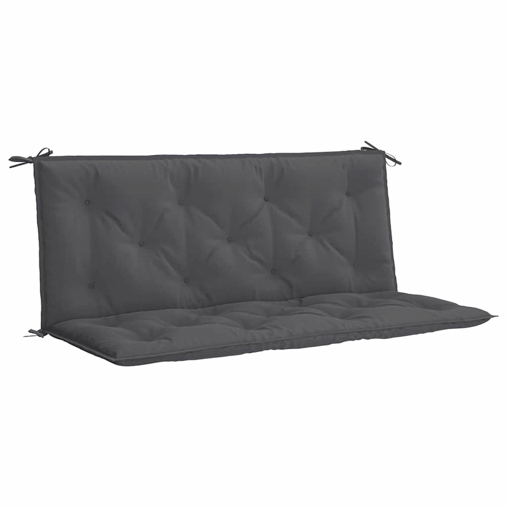 Garden Bench Cushion Set of 2 Anthracite. Picture 1