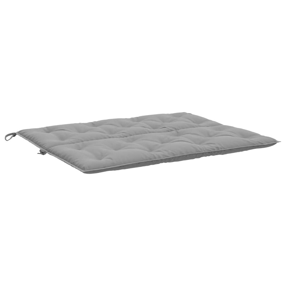 Garden Bench Cushion Set of 2 Gray Oxford fabric (100% polyester). Picture 6