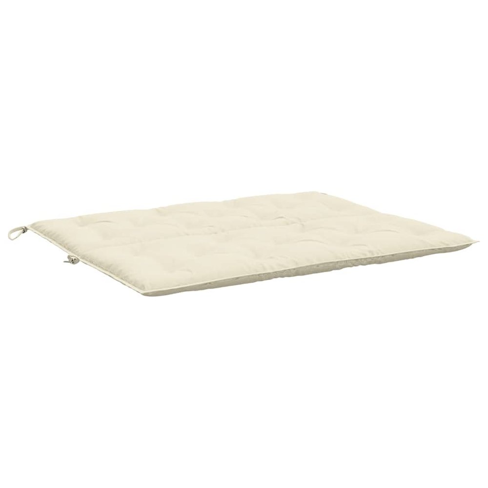 Garden Bench Cushion Set of 2 Cream White. Picture 6