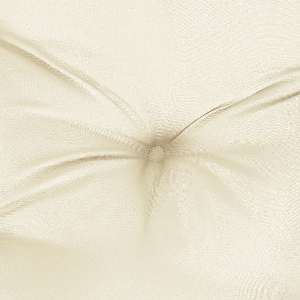 Garden Bench Cushion Set of 2 Cream White. Picture 8
