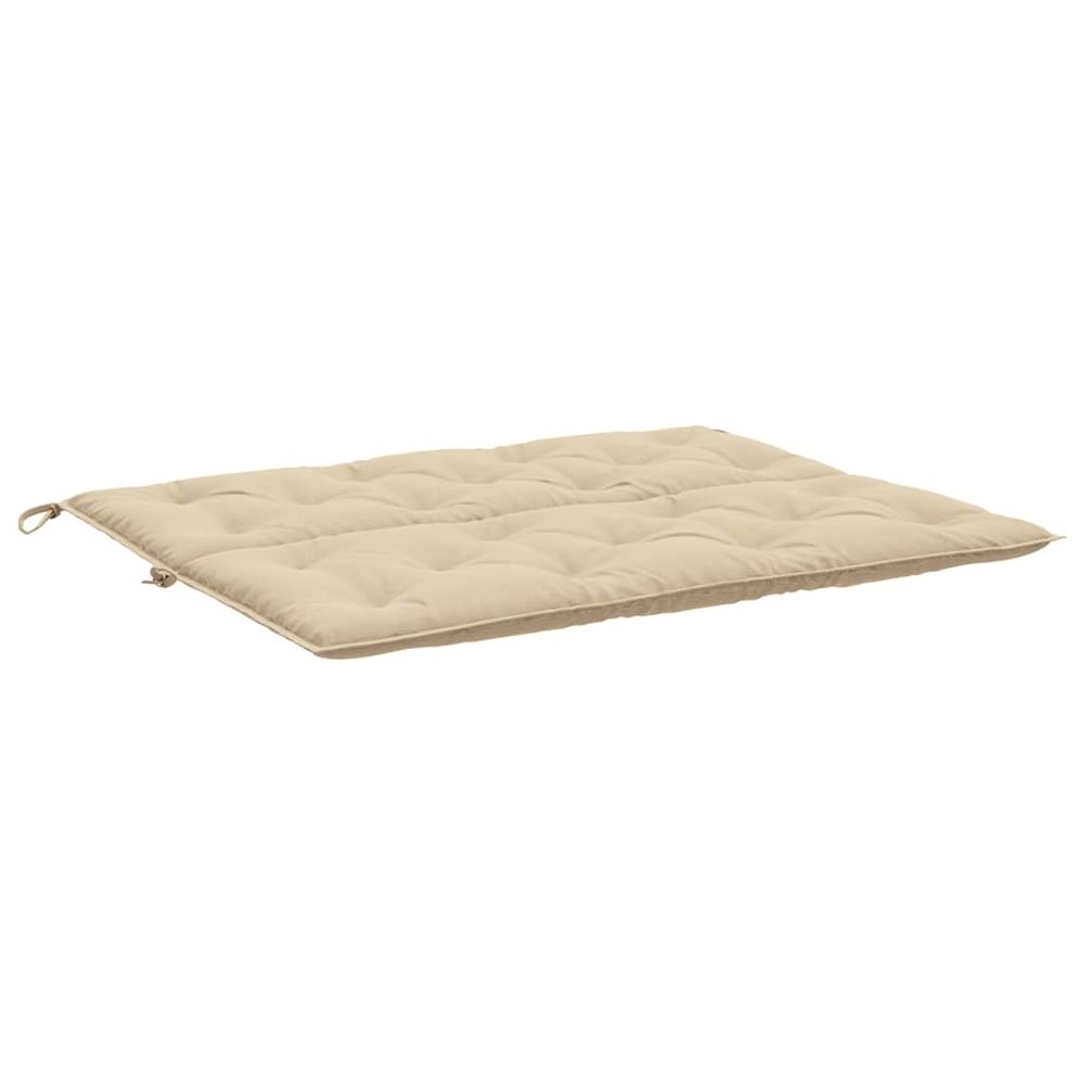 Garden Bench Cushion Set of 2 Beige Oxford fabric (100% polyester). Picture 6