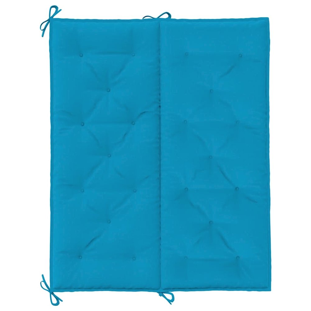 Garden Bench Cushion Set of 2 Light blue. Picture 7