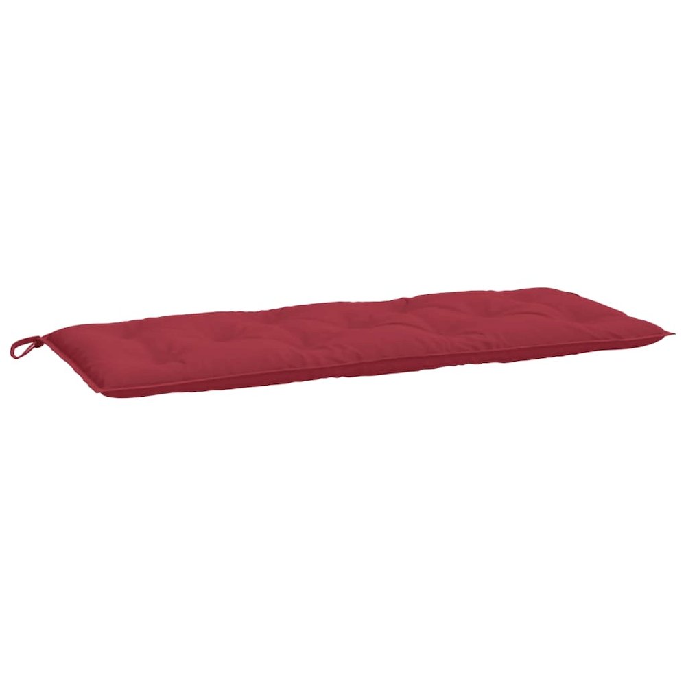 Garden Bench Cushion Set of 2 Wine Red. Picture 4