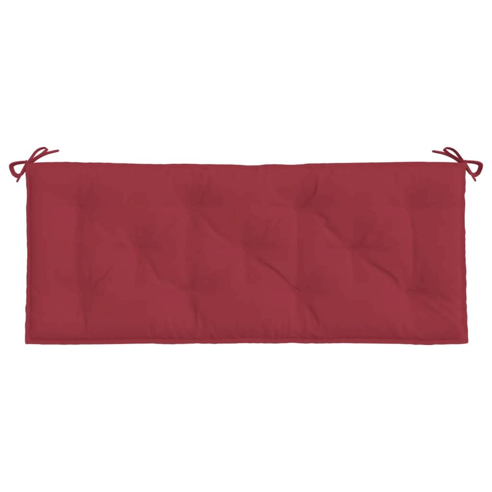 Garden Bench Cushion Set of 2 Wine Red. Picture 5
