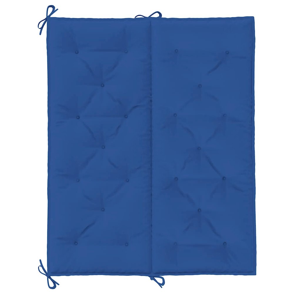 Garden Bench Cushion Set of 2 Blue Oxford fabric (100% polyester). Picture 7