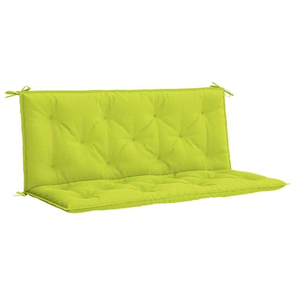 Garden Bench Cushion Set of 2 Bright Green. Picture 1