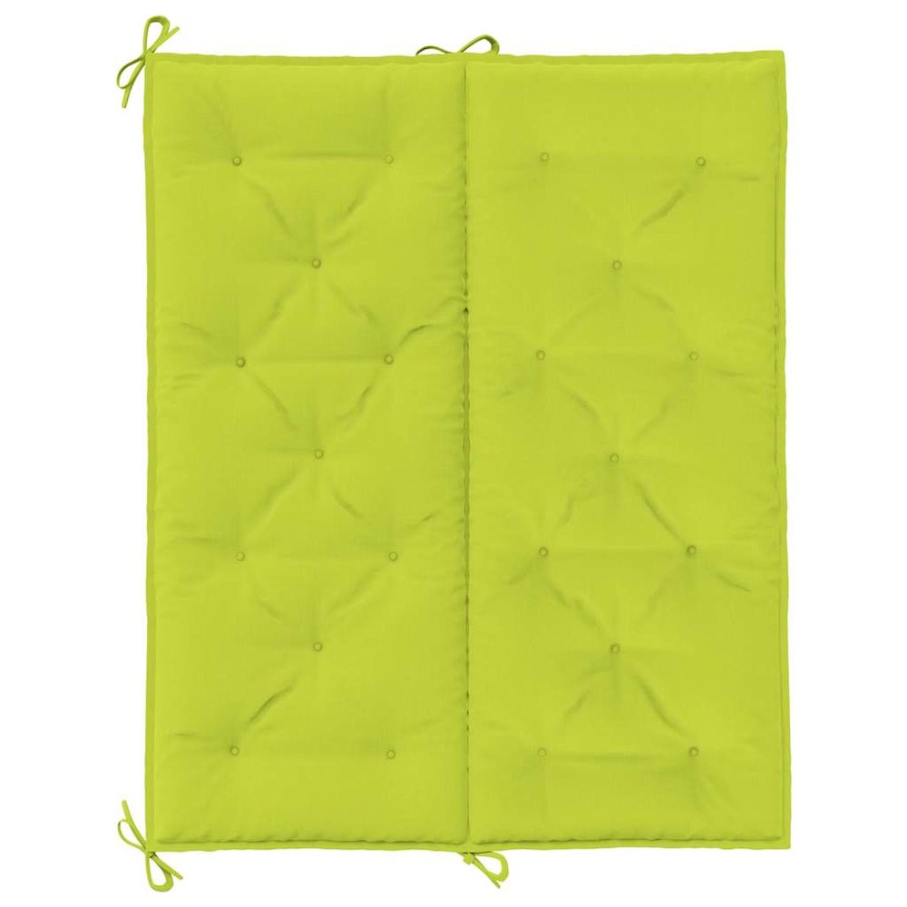 Garden Bench Cushion Set of 2 Bright Green. Picture 7