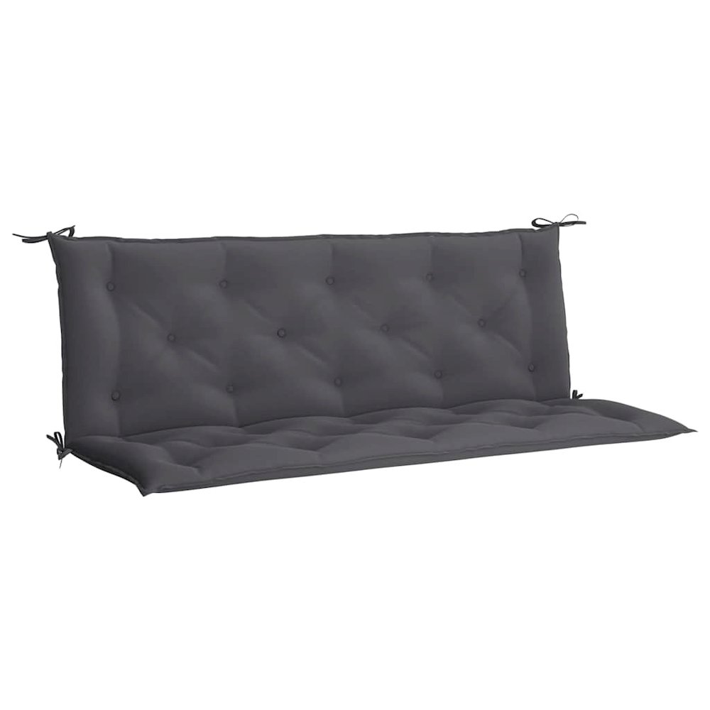 Garden Bench Cushion Set of 2 Anthracite. Picture 1