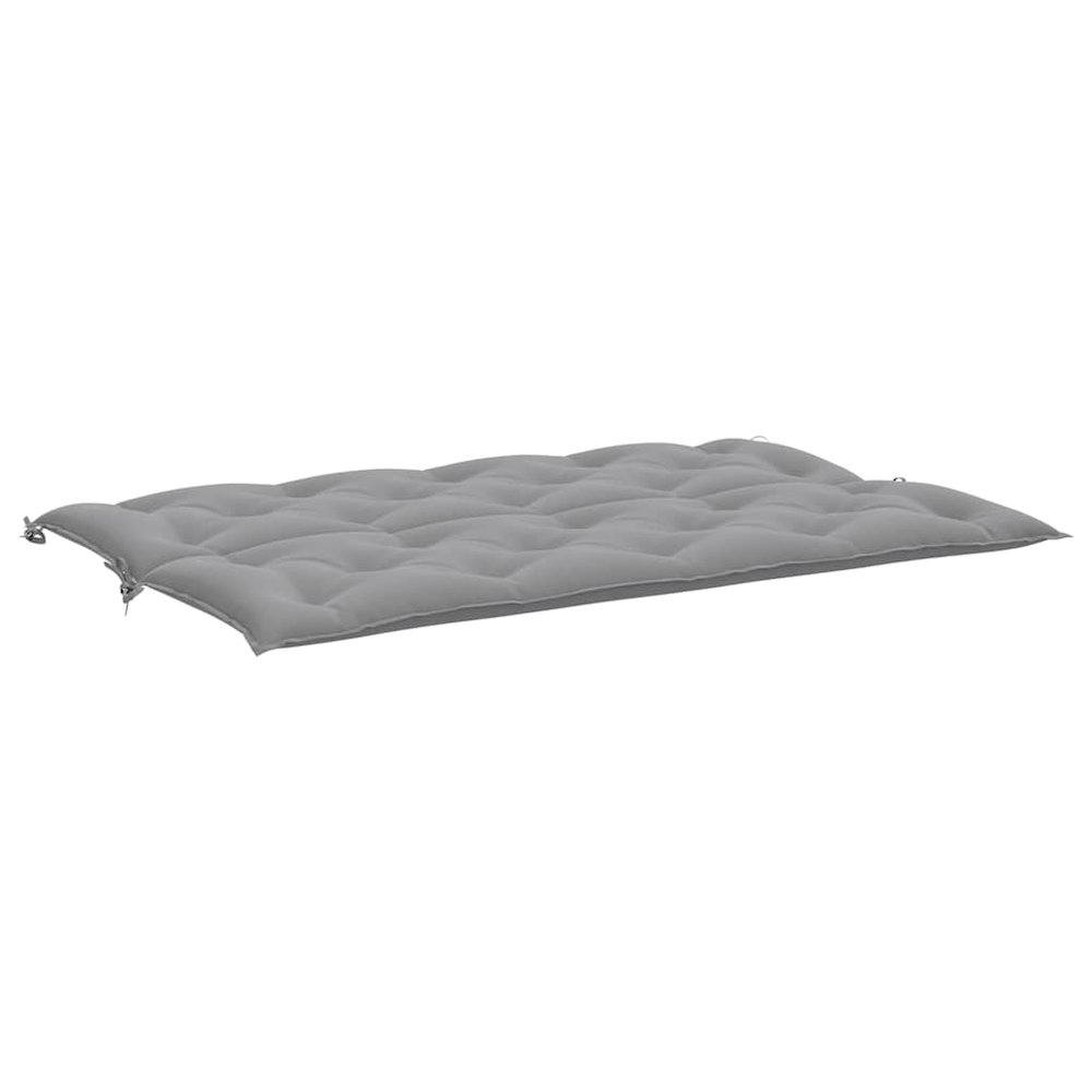 Garden Bench Cushion Set of 2 Grey Oxford fabric (100% polyester). Picture 6