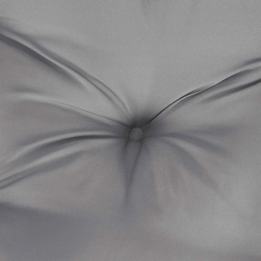Garden Bench Cushion Set of 2 Grey Oxford fabric (100% polyester). Picture 8
