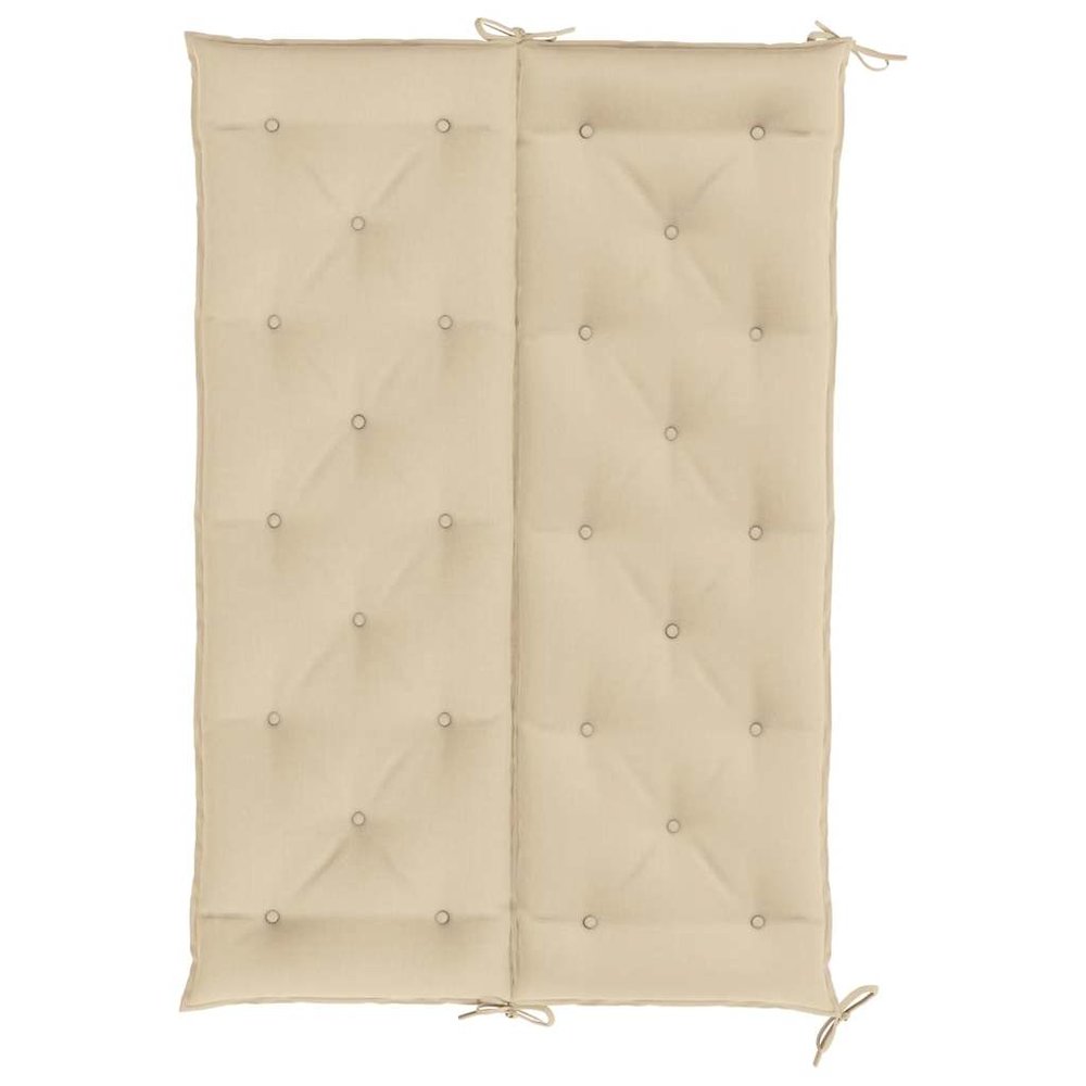 Garden Bench Cushion Set of 2 Beige Oxford fabric (100% polyester). Picture 7