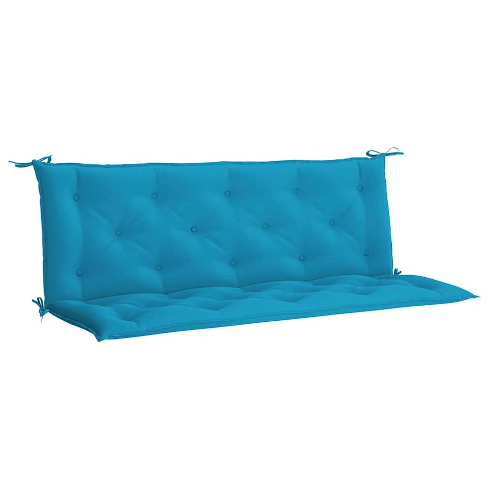 Garden Bench Cushion Set of 2 Light blue. Picture 1
