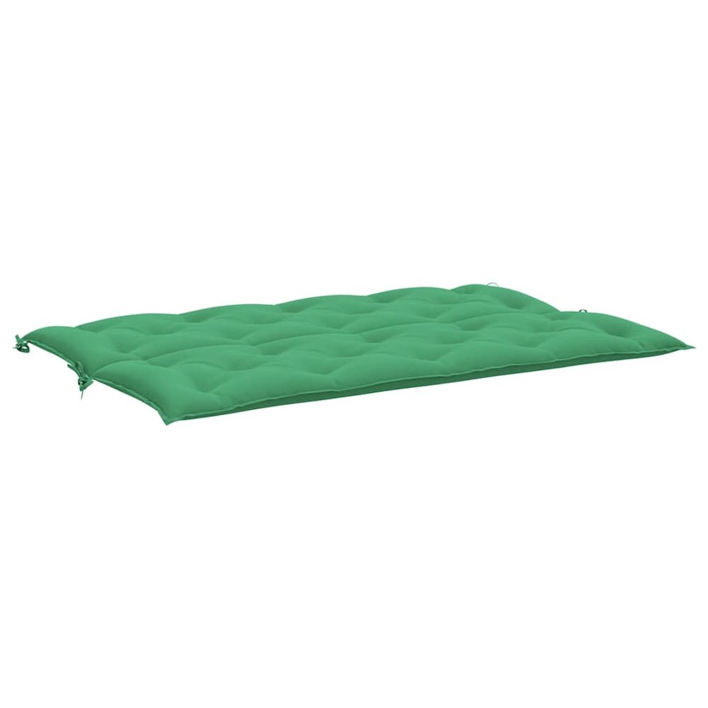 Garden Bench Cushion Set of 2 Green Oxford fabric (100% polyester). Picture 6