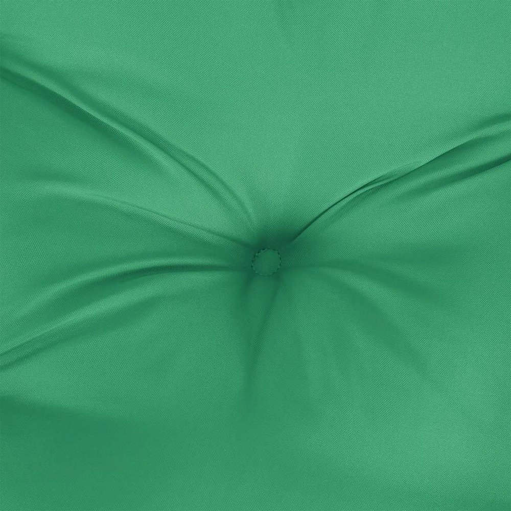 Garden Bench Cushion Set of 2 Green Oxford fabric (100% polyester). Picture 8