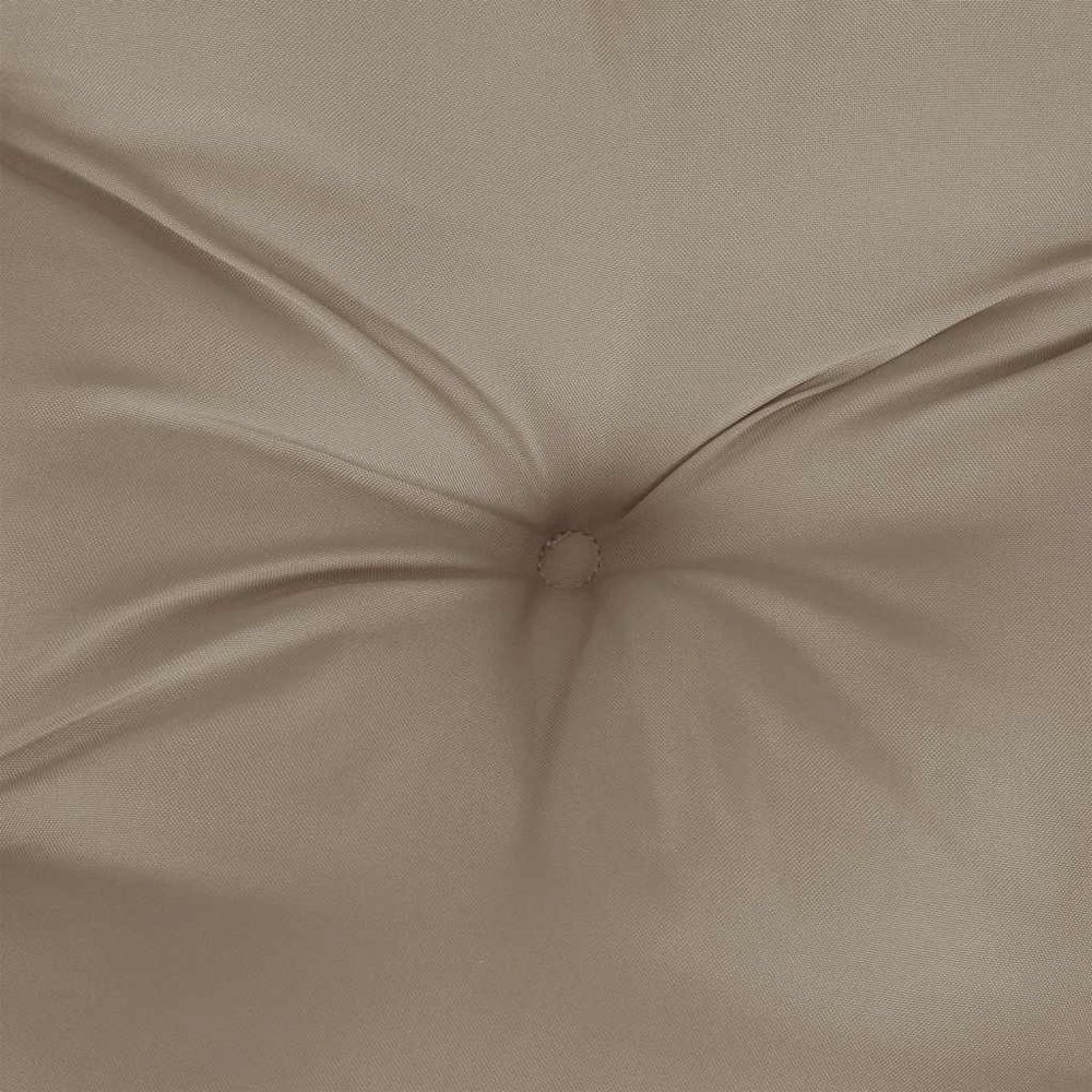 Garden Bench Cushion Set of 2 Taupe Oxford Fabric (100% polyester). Picture 8