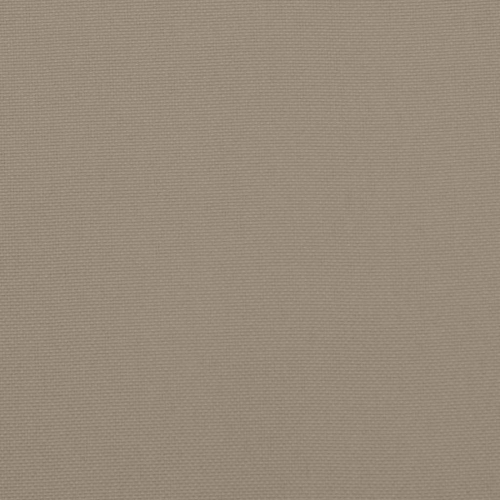 Garden Bench Cushion Set of 2 Taupe Oxford Fabric (100% polyester). Picture 9