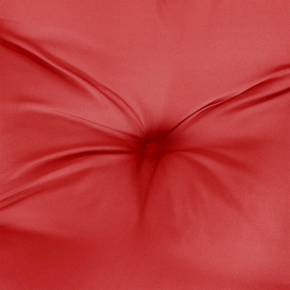 Garden Bench Cushion Set of 2 Red Oxford fabric (100% polyester). Picture 8