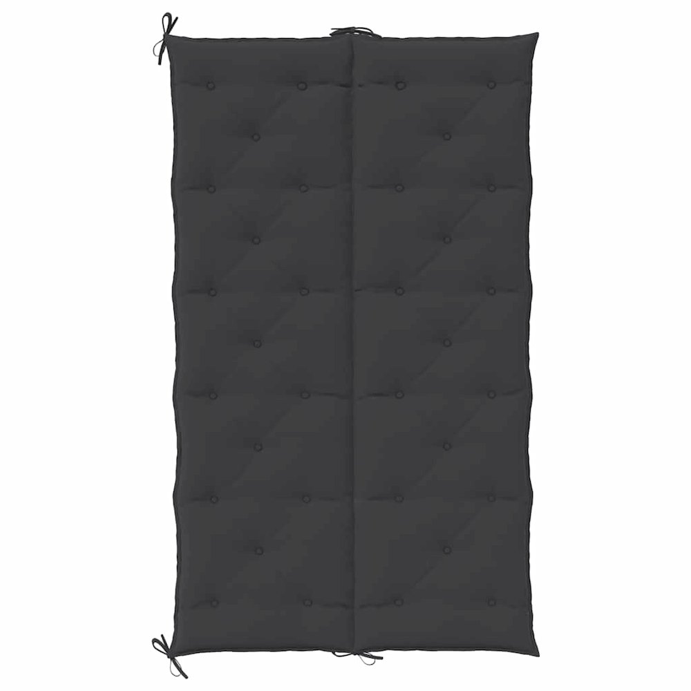 Garden Bench Cushion Set of 2 Black Oxford fabric (100% polyester). Picture 7