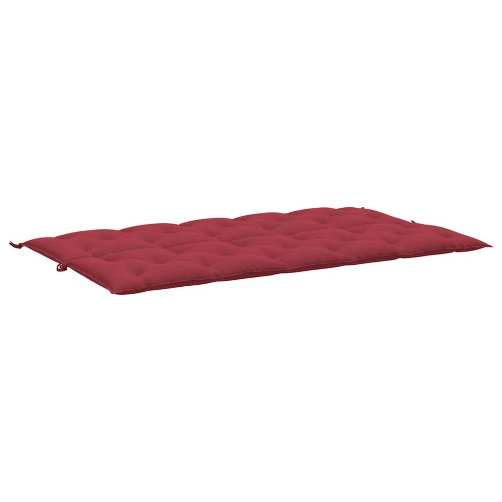 Garden Bench Cushion Set of 2 Wine red Oxford fabric, Hollow fiber. Picture 5