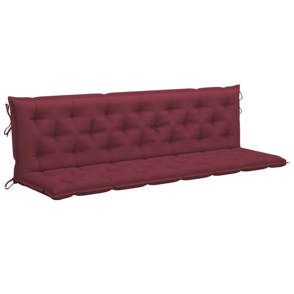 Garden Bench Cushion Set of 2 Wine Red. Picture 1
