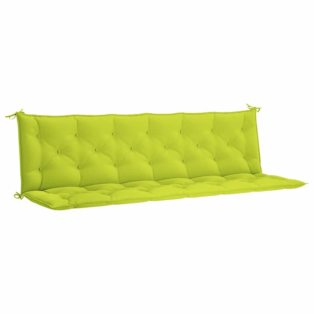 Garden Bench Cushion Set of 2 Bright Green. Picture 1