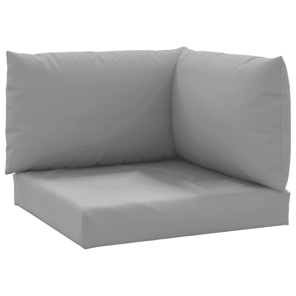 Pallet Cushion Grey Oxford fabric Set of 3 Rectangular Modern. Picture 2