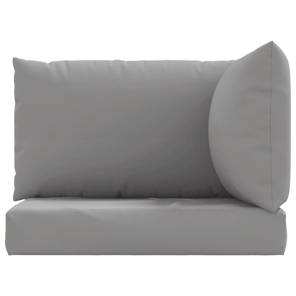 Pallet Cushion Grey Oxford fabric Set of 3 Rectangular Modern. Picture 4