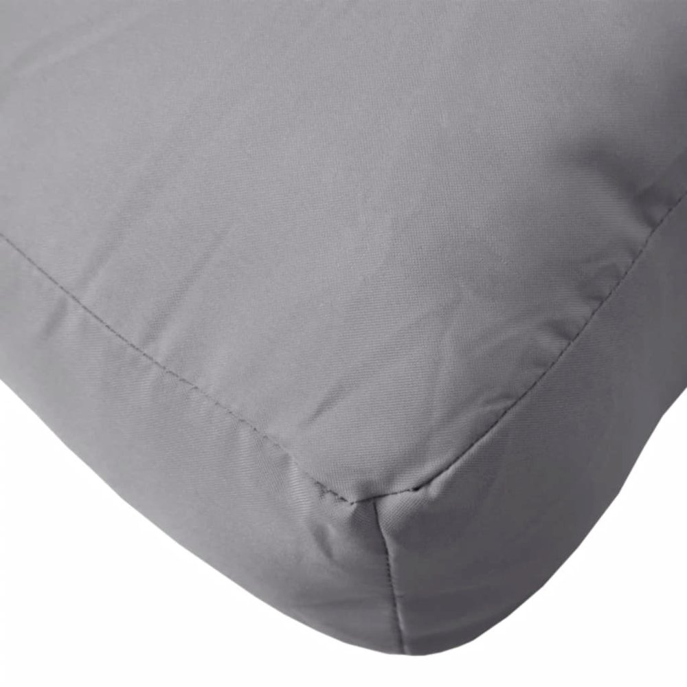 Pallet Cushion Grey Oxford fabric Set of 3 Rectangular Modern. Picture 8