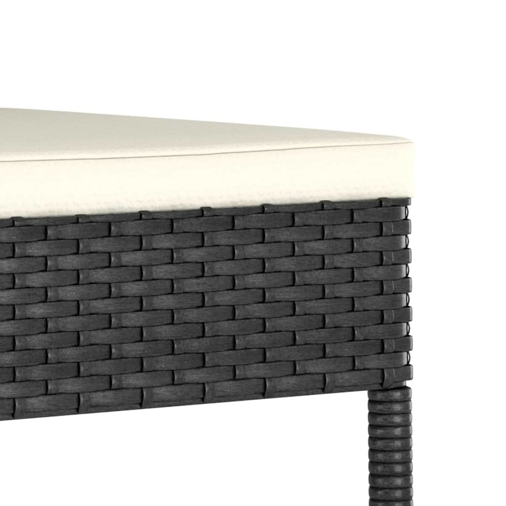 Door Screen Set of 2 Black Poly Rattan Standard Durable. Picture 5