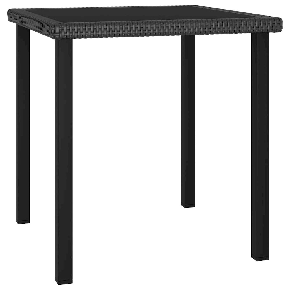 Garden Dining Table Black. Picture 1