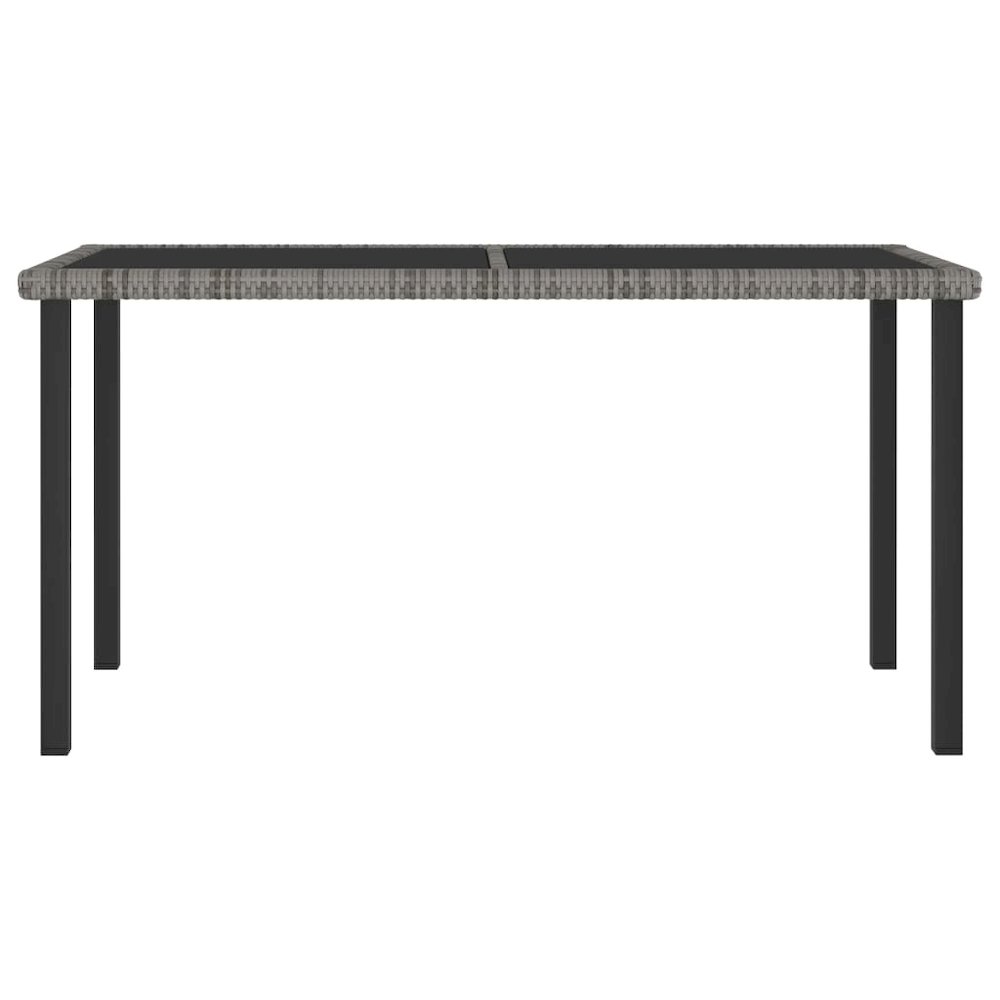 Garden Dining Table Grey. Picture 2