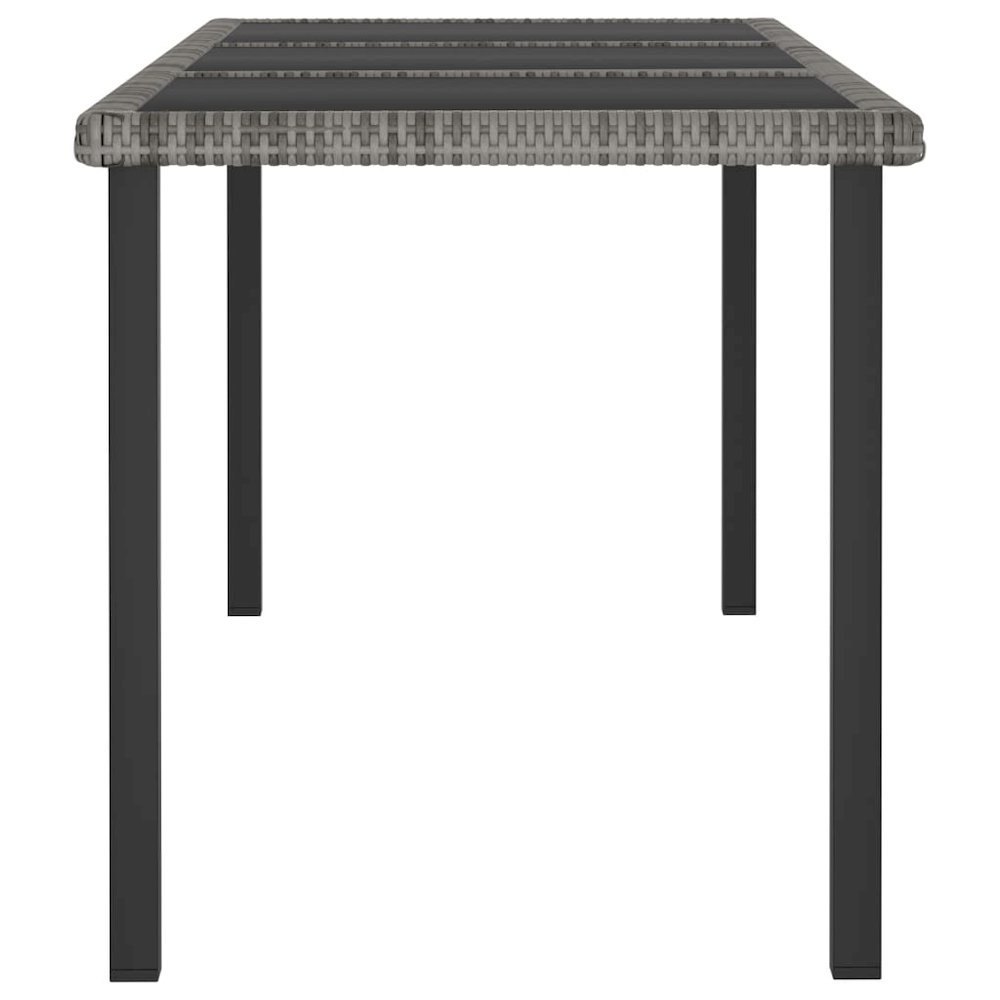 Garden Dining Table Grey. Picture 3