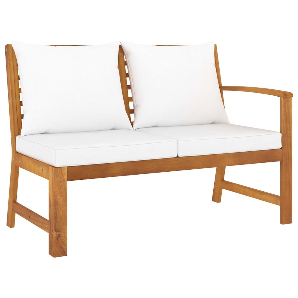 Bookshelf Board Cream Solid acacia wood 5 piece set. Picture 4