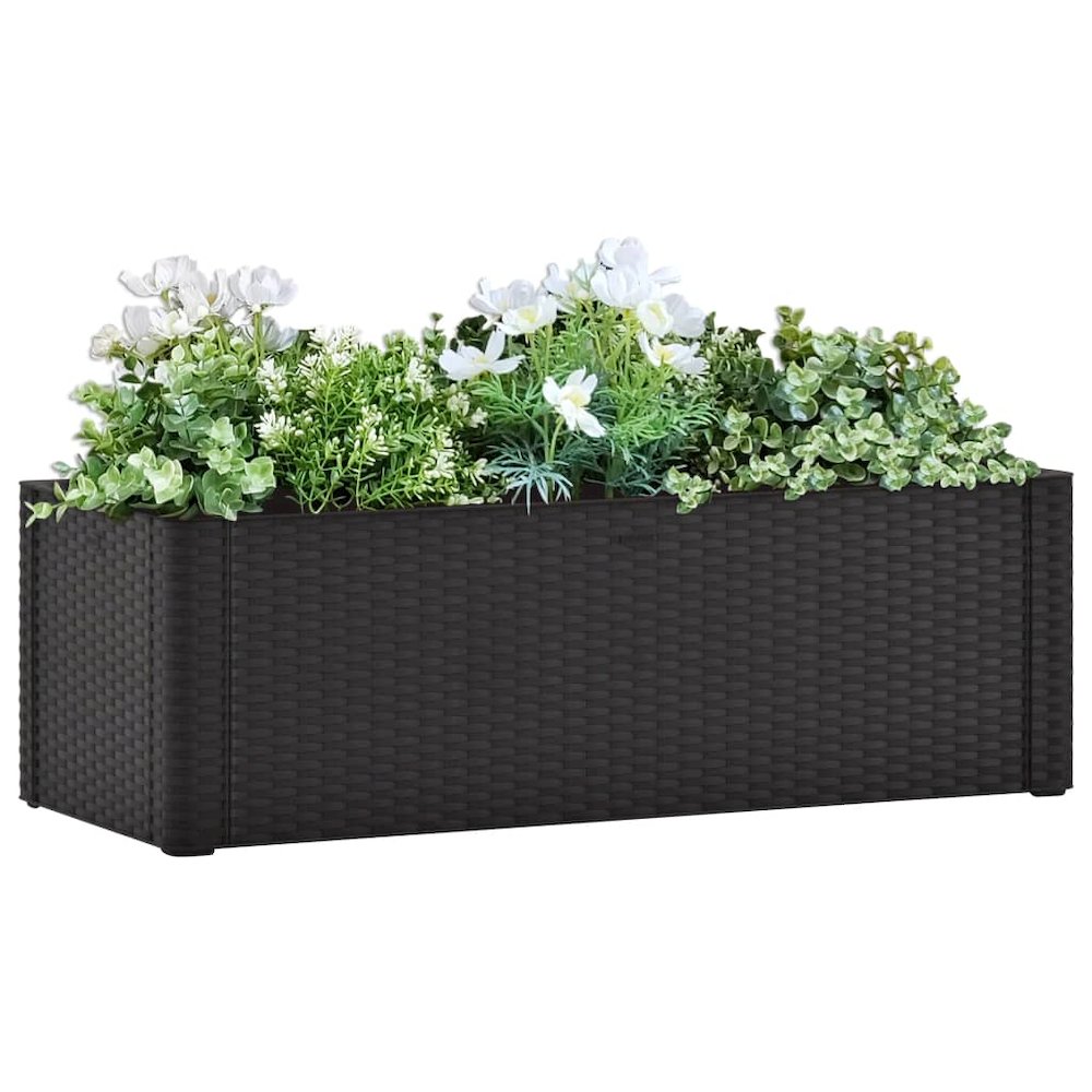 Raised Bed Anthracite Polypropylene 39.4x16.9x13.0 in Raised Bed. Picture 1