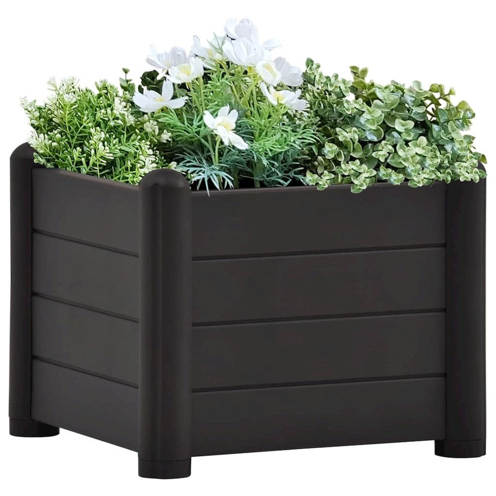 Raised Bed Anthracite Polypropylene 16.9 x 16.9 x 13.8 in. Picture 1
