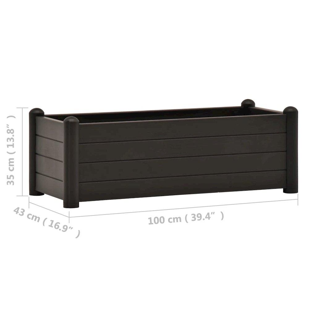 Raised Bed Anthracite Polypropylene Large UV-resistant materials. Picture 6