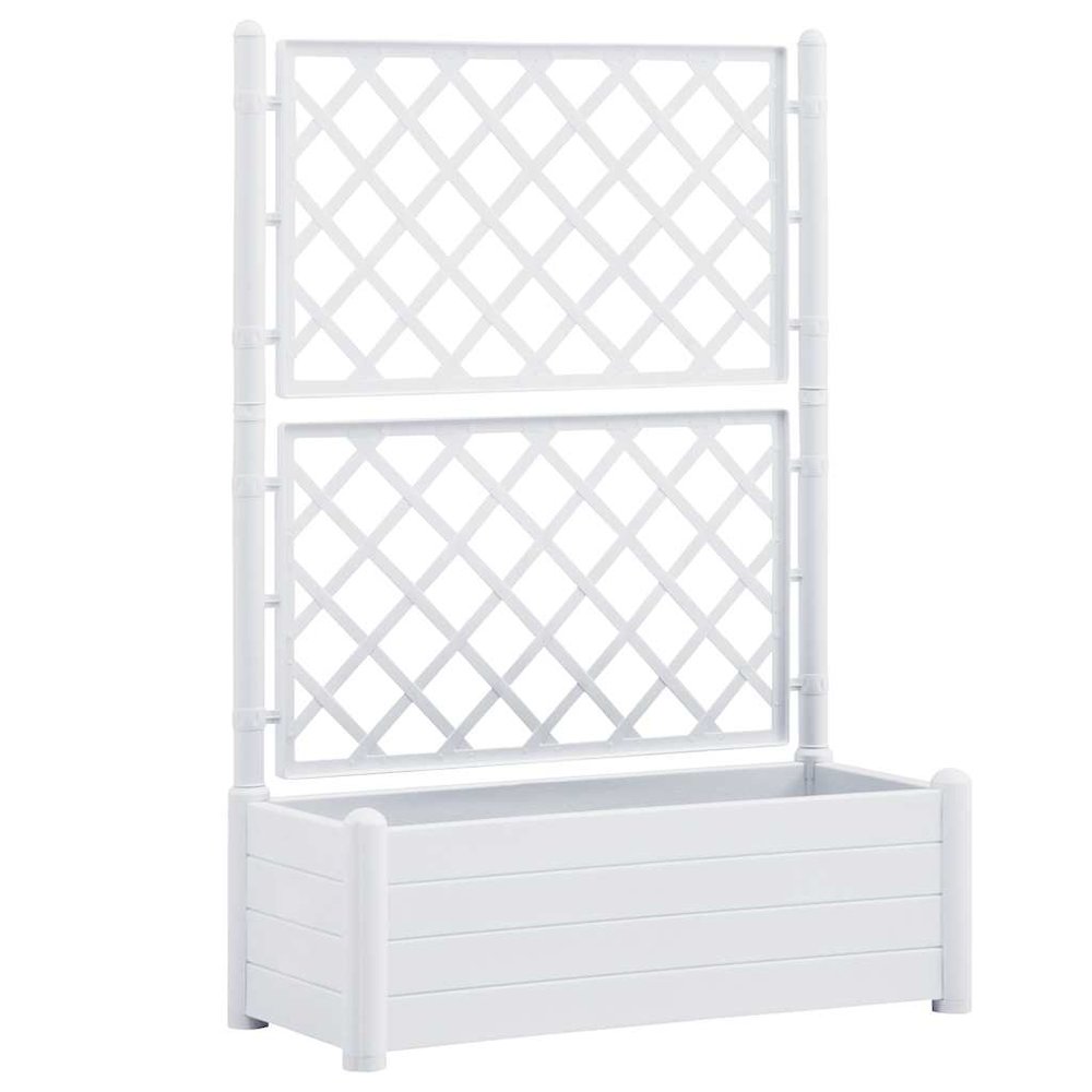 Garden Planter White Polypropylene Large UV-resistant materials. Picture 1