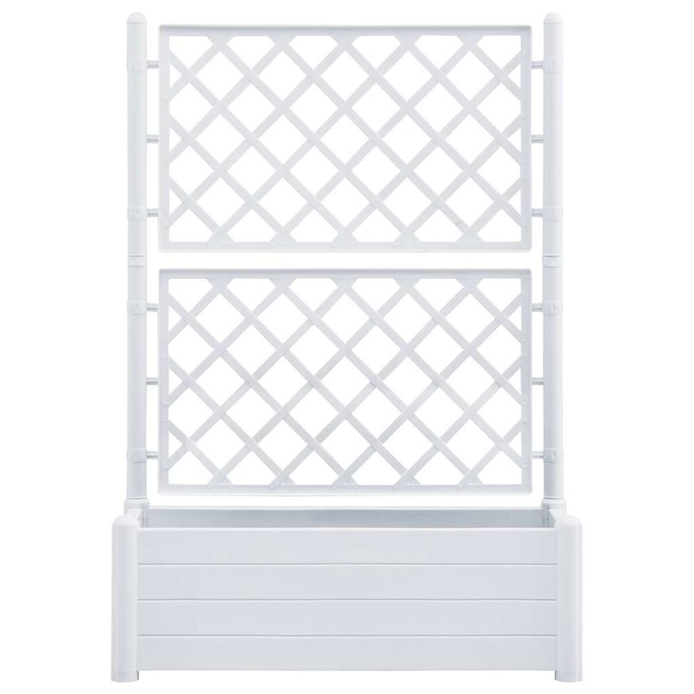 Garden Planter White Polypropylene Large UV-resistant materials. Picture 5