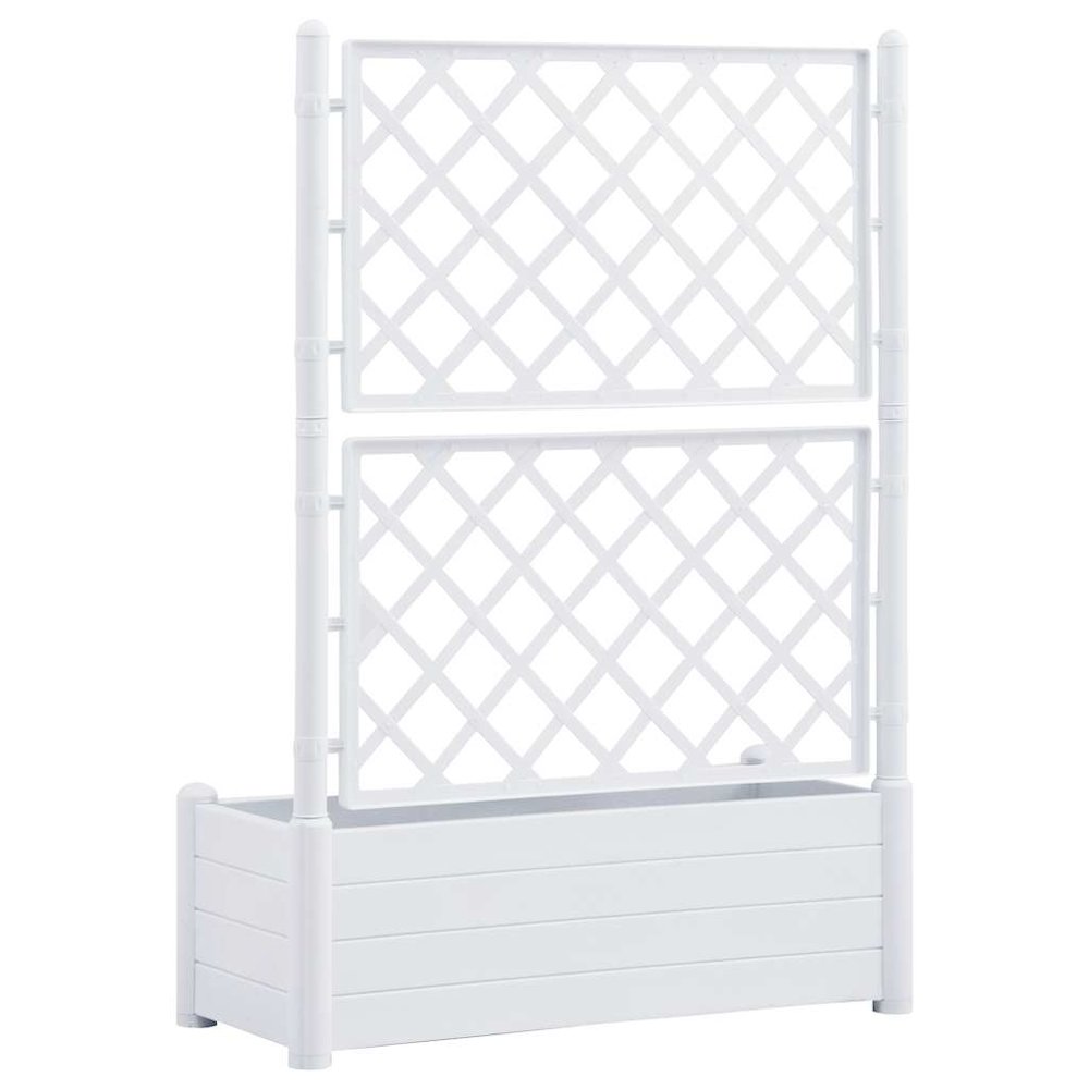 Garden Planter White Polypropylene Large UV-resistant materials. Picture 7
