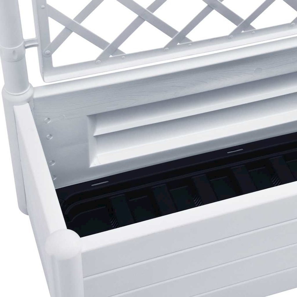 Garden Planter White Polypropylene Large UV-resistant materials. Picture 8