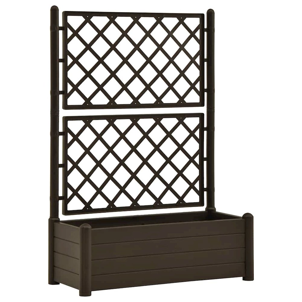 Garden Planter Mocha Polypropylene Large Planters. Picture 1