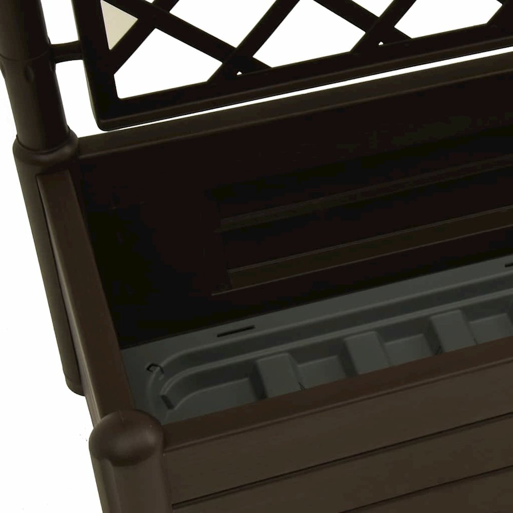 Garden Planter Mocha Polypropylene Large Planters. Picture 8
