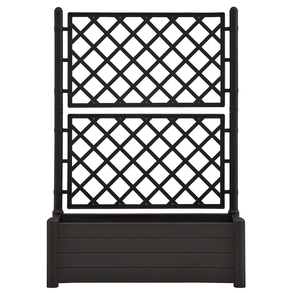 Garden Planter Anthracite PP (polypropylene) Medium Planters. Picture 5