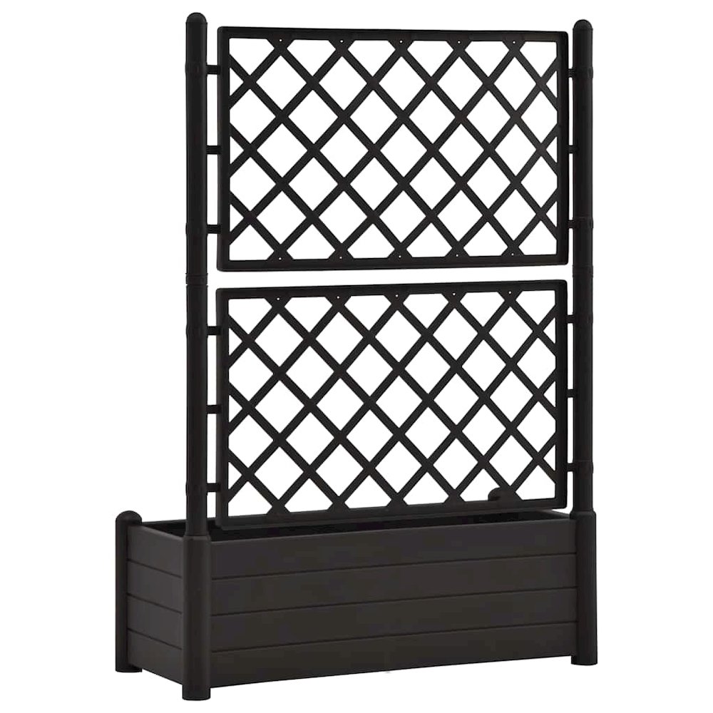 Garden Planter Anthracite PP (polypropylene) Medium Planters. Picture 7