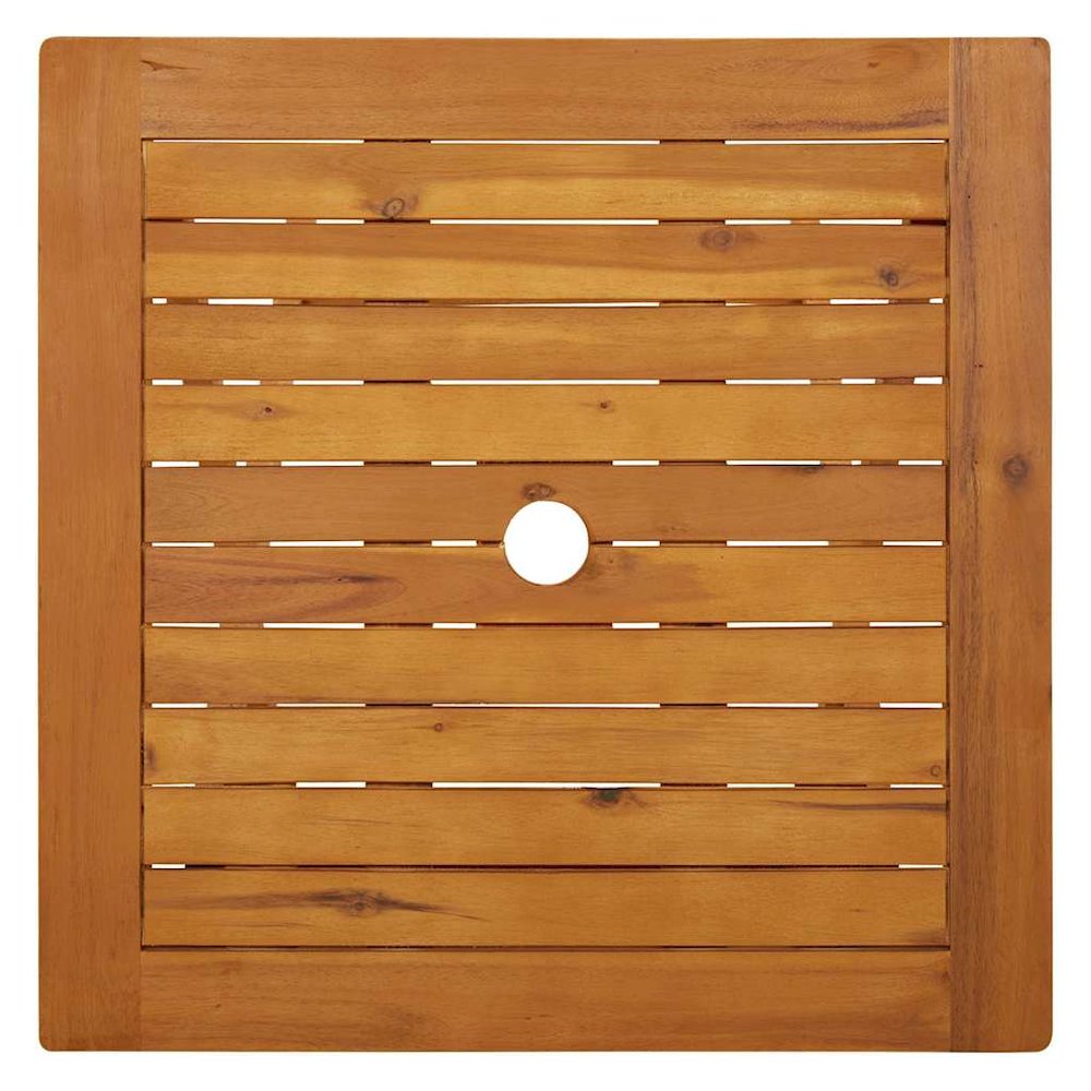 Garden Table Natural wood Solid acacia wood Small Foldable. Picture 8