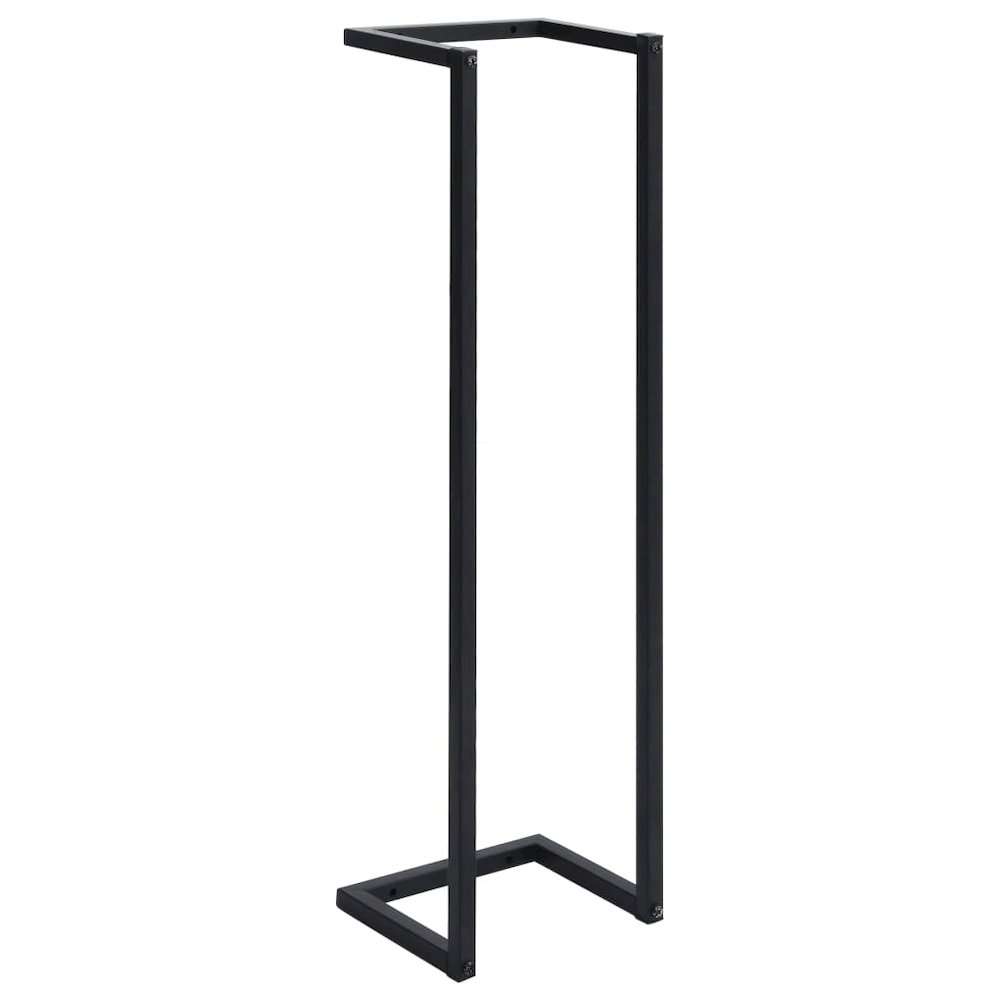 Towel Rack Black Iron 37.4 in tall Towel Rack Rectangular. Picture 2